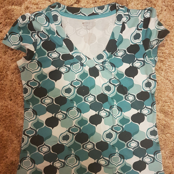 4/$16 | Apt. 9 Essentials Blue V-Neck T-Shirt - Picture 1 of 8